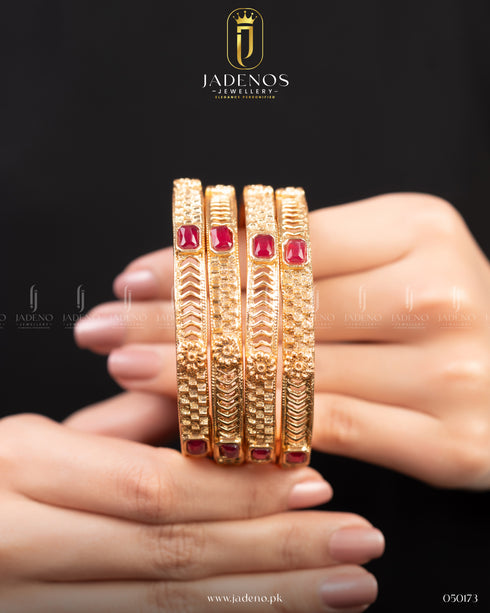 Pure Indian Jahanara Glow Bangles- 4 pieces